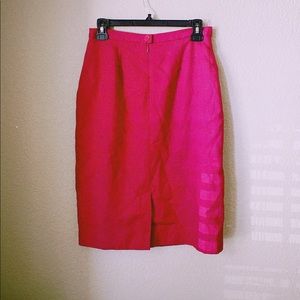 Lennie for Nina Leonard Hot Pink Skirt